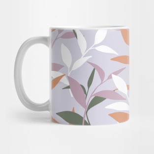 Spring Garden Foliage Plant in Light Purple Color Palette Mug